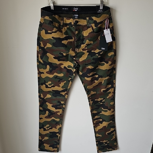 Men’s Switch Remarkable Camo Slim Fit Pants 34x32 NWT - Picture 8 of 11